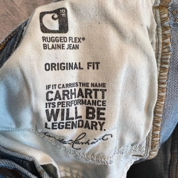 Carhartt Women's Blaine jeans. Original fit. Size 12 short. Rugged flex fit. - Picture 7 of 7